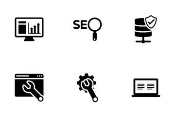 Marketing Digital e SEO Pacote de Ícones