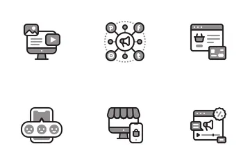 Marketing digitale Icon Pack