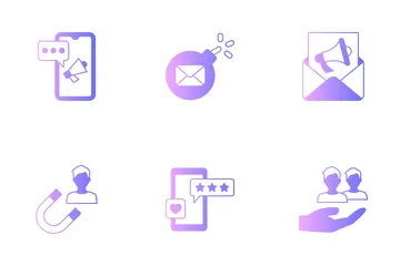 Marketing e crescimento Icon Pack