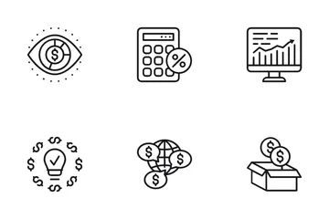 Marketing e Finanças Pacote de Ícones