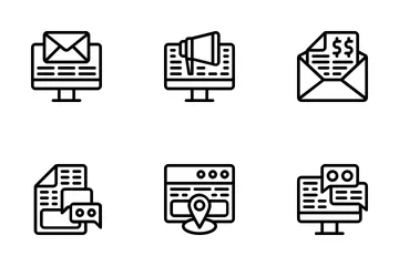 Marketing en ligne Pack d'Icônes