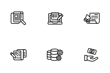 Marketing de medios sociales Paquete de Iconos