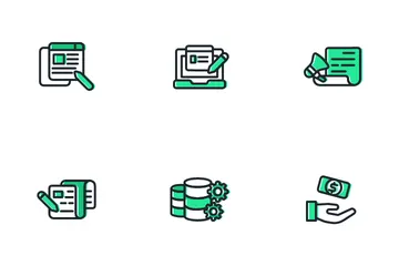 Marketing de medios sociales Paquete de Iconos