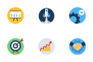 Marketing et gestion d'entreprise Icon Pack