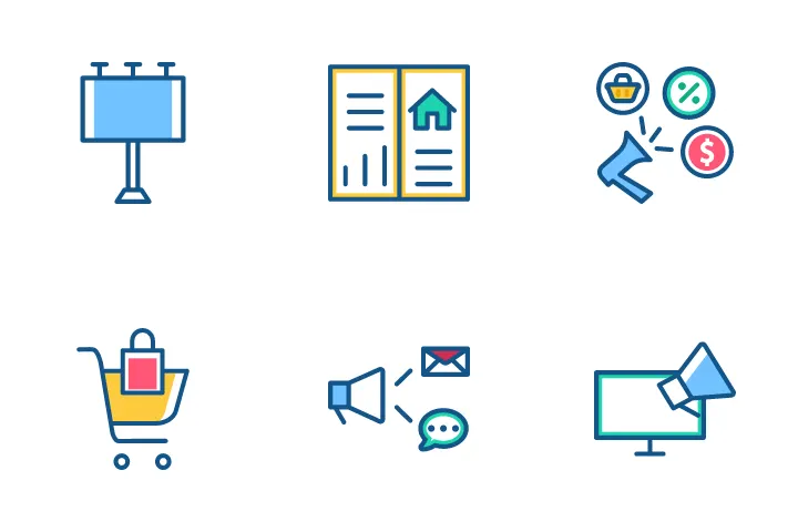 Marketing Icon Packs, Logos, Symbols - Free Download in SVG, PNG