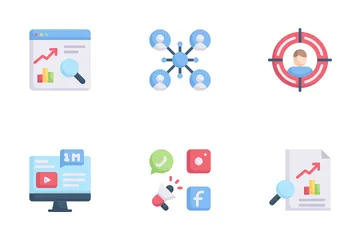 Marketing en ligne Icon Pack