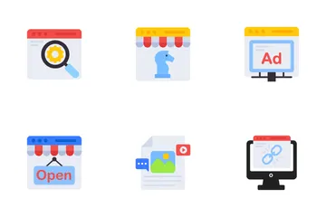 Marketing na Web Pacote de Ícones
