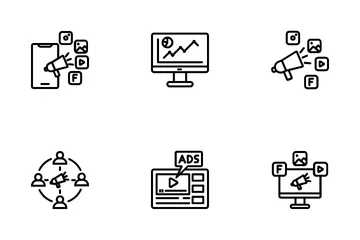 Le marketing numérique Pack d'Icônes