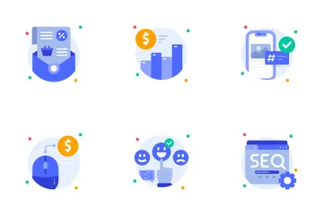 Le marketing numérique Icon Pack