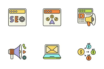 Le marketing numérique Pack d'Icônes