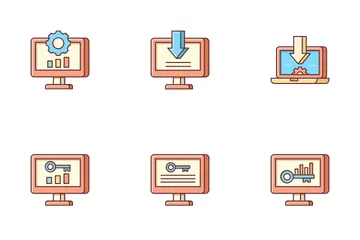 Marketing on-line Pacote de Ícones