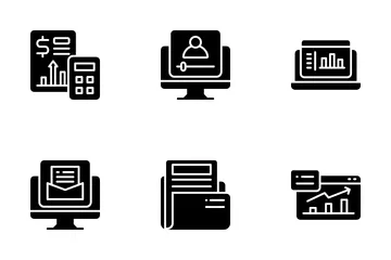 Mercadeo en línea Paquete de Iconos