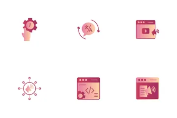 Mercadeo en línea Paquete de Iconos