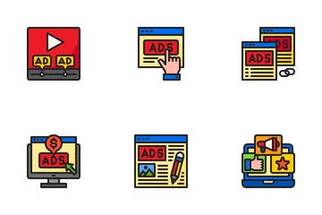 Marketing Online And Seo Icon Pack