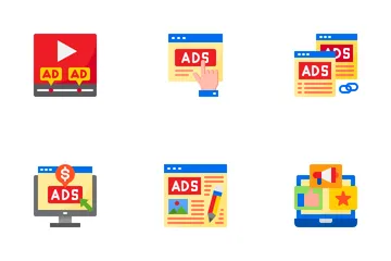 Marketing online y SEO Icon Pack