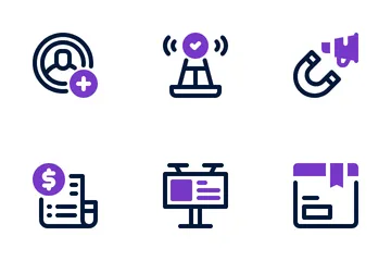 Marketing-Technologie Icon Pack