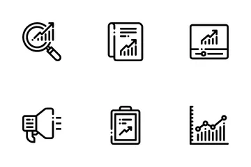 Marketing und Wachstum Symbolpack