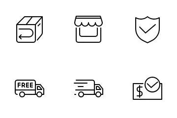 Marketplace And Shipping Icon Pack