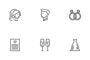 Marriage Ceremony Icon Pack