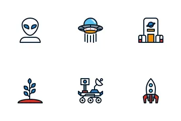 Mars Exploration Icon Pack