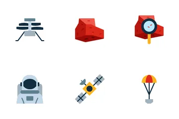 Mars Perseverance Mission Icon Pack