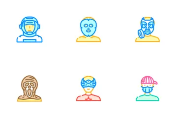 Mask Virus Face Surgical Doctor Icon Pack