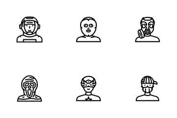 Mask Virus Face Surgical Doctor Icon Pack