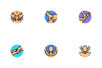 Massage-Therapie-Entspannung Symbolpack