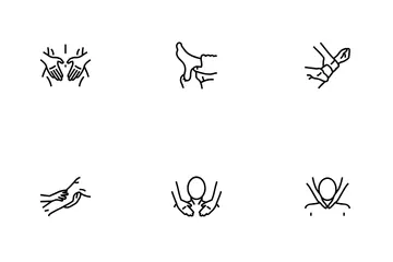 Massage-Therapie-Entspannung Symbolpack