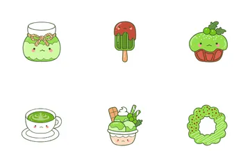 Matcha-Dessert Symbolpack