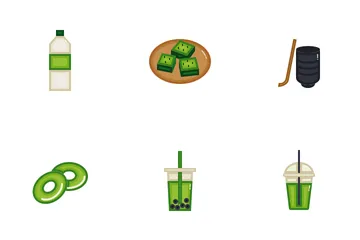 Matcha Green Tea Icon Pack