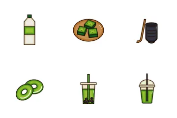 Matcha Green Tea Icon Pack