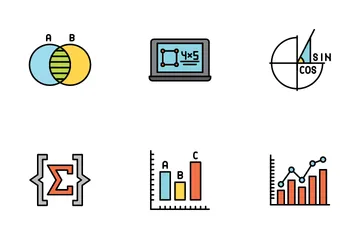 Matemáticas Paquete de Iconos