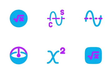 Matemáticas Paquete de Iconos