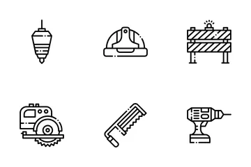 Materiais de construção Pacote de Ícones