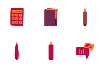 Material de escritório Icon Pack