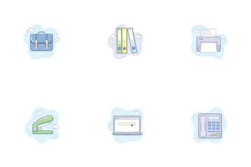 Material de oficina Icon Pack