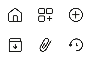 Interfaz de usuario de materiales Paquete de Iconos