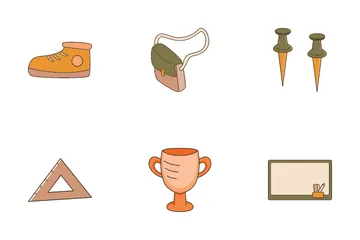 Équipement scolaire Icon Pack