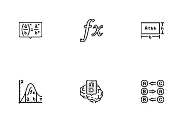 Math Education School Science Icon Pack