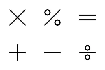 Math Symbol Icon Pack