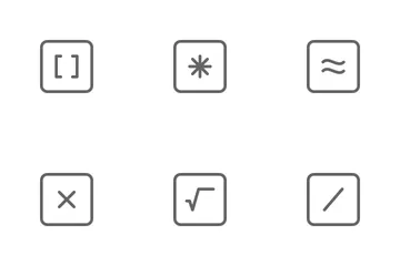 Math Symbols Icon Pack