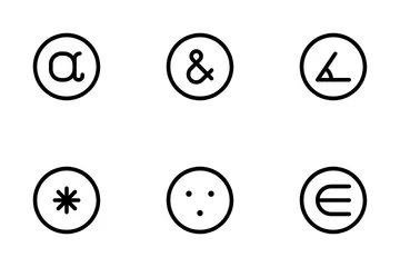 Mathematisches Symbol Symbolpack