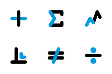 Mathematics And Science Symbol Icon Pack