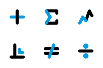 Mathematik und Wissenschaft Symbol Symbolpack