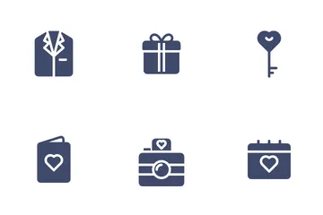 Matrimonio e amore Icon Pack