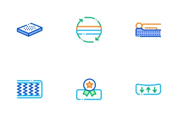 Mattress Orthopedic Icon Pack