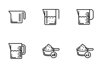 Measuring Cups Icon Pack