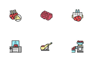 Meat Factory Product Icon Pack