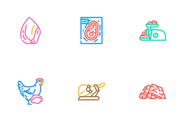 Meat Raw Food Domestic Animal Icon Pack